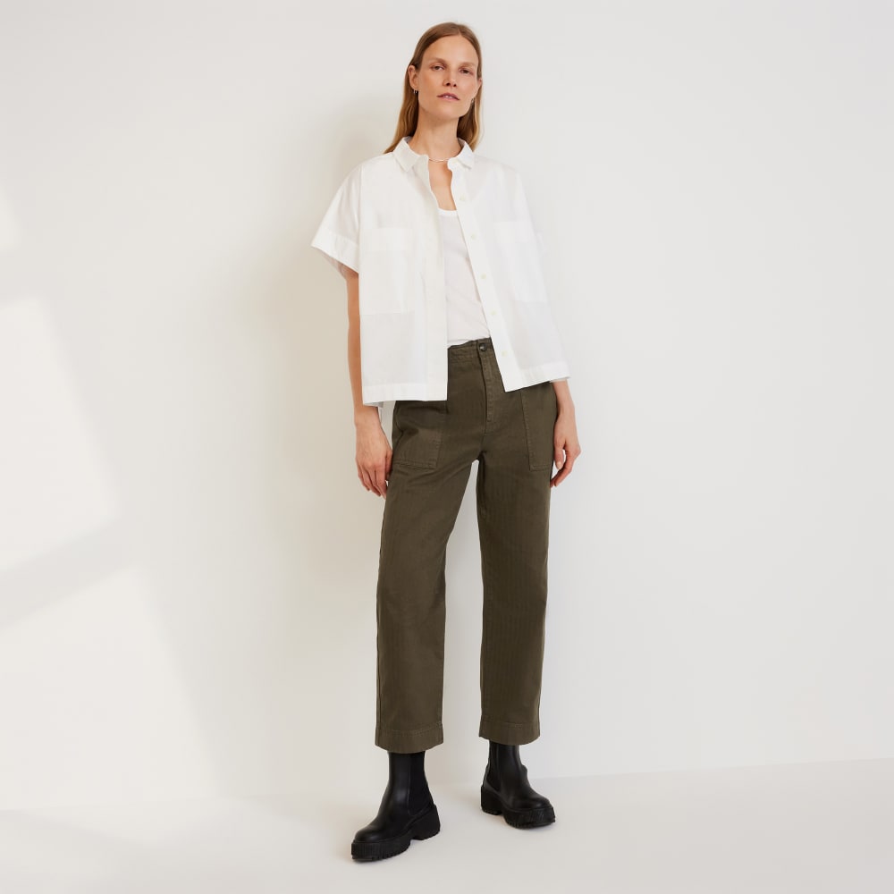 The Organic Cotton Herringbone Pant | Beech - Image 6
