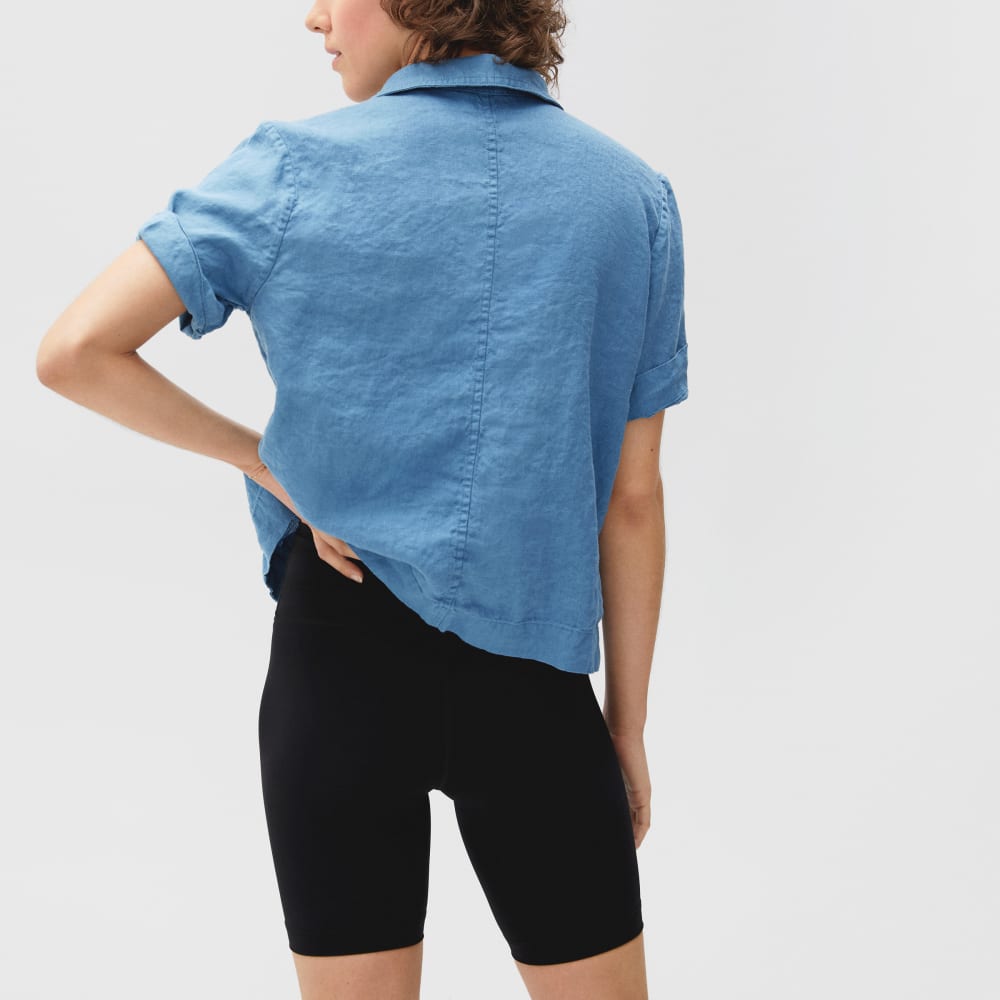 The Linen Workwear Shirt | Aegean - Image 6