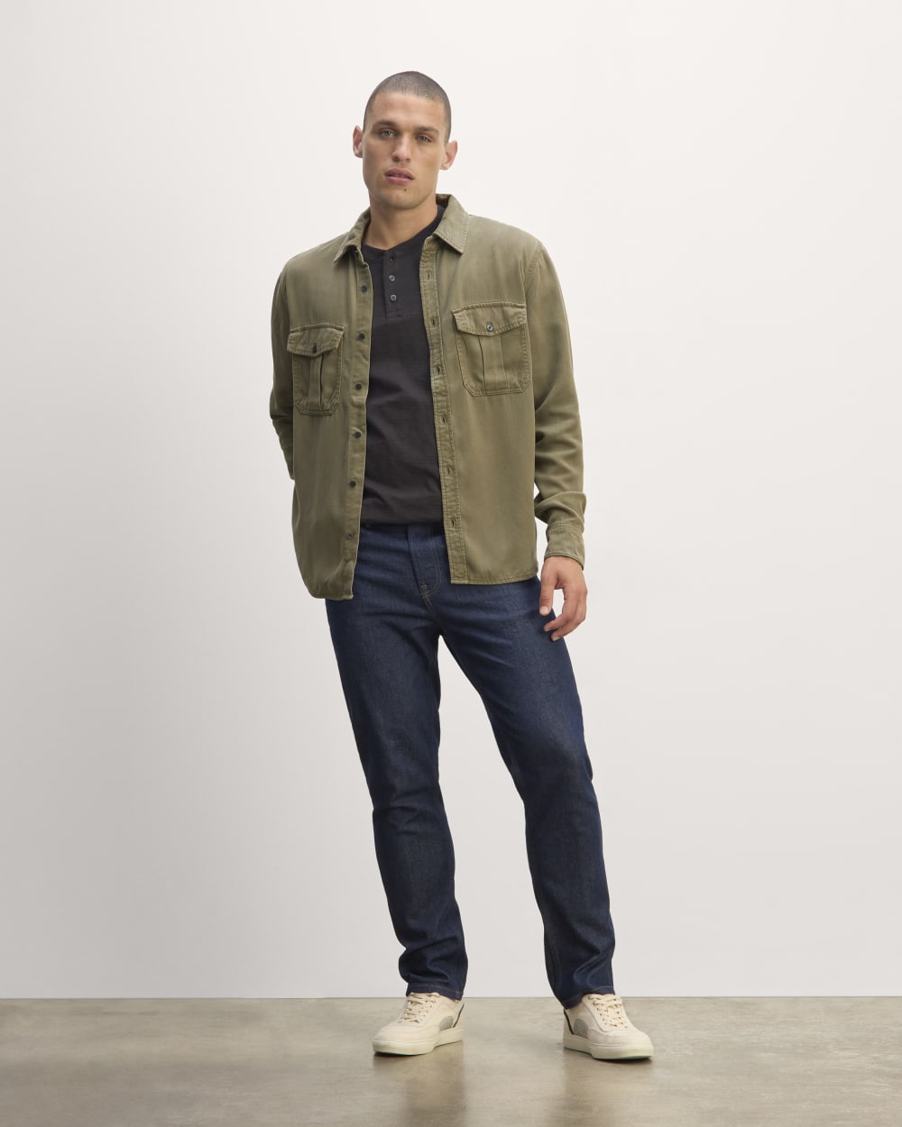 The Utility Shirt Jacket in Buttersoft | Kalamata - Image 3