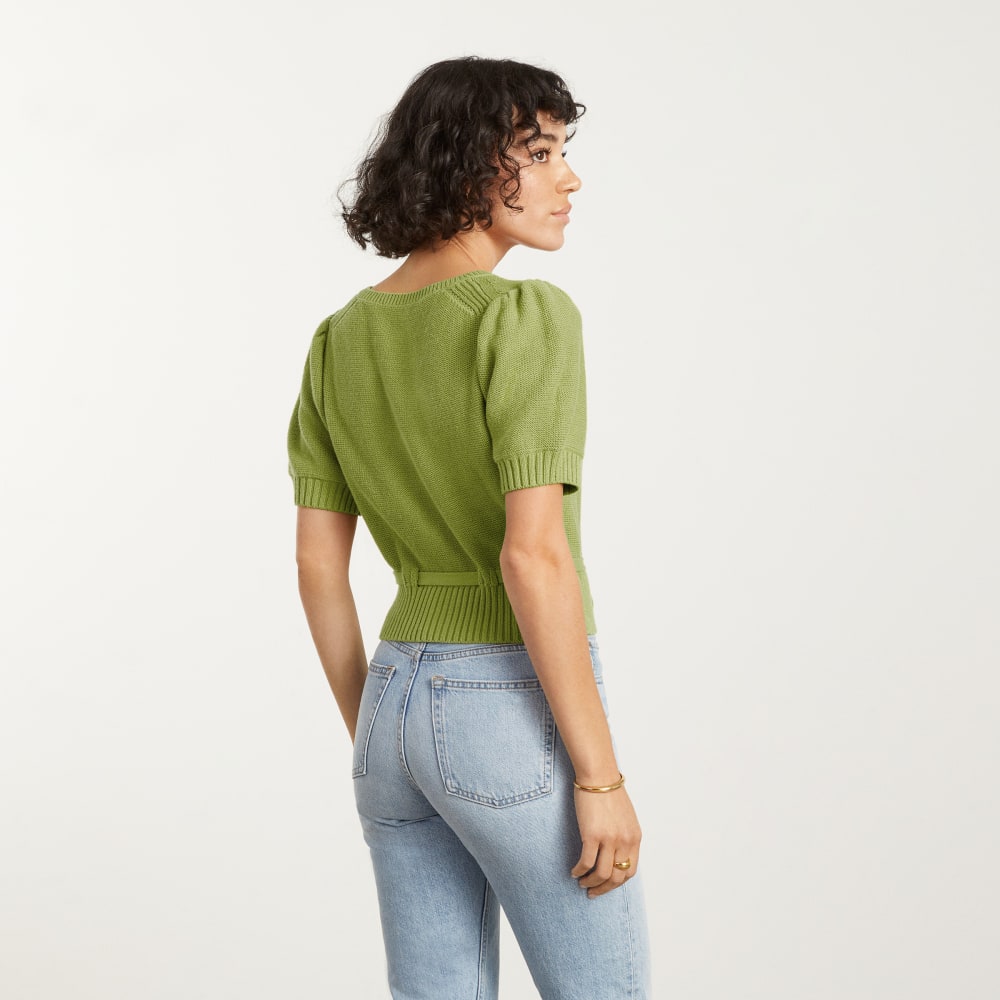 The Puff Sleeve Sweater Top | Pepper - Image 3