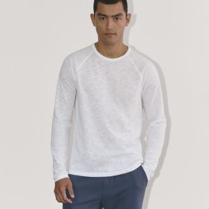 The Rec Long-Sleeve Crew | White