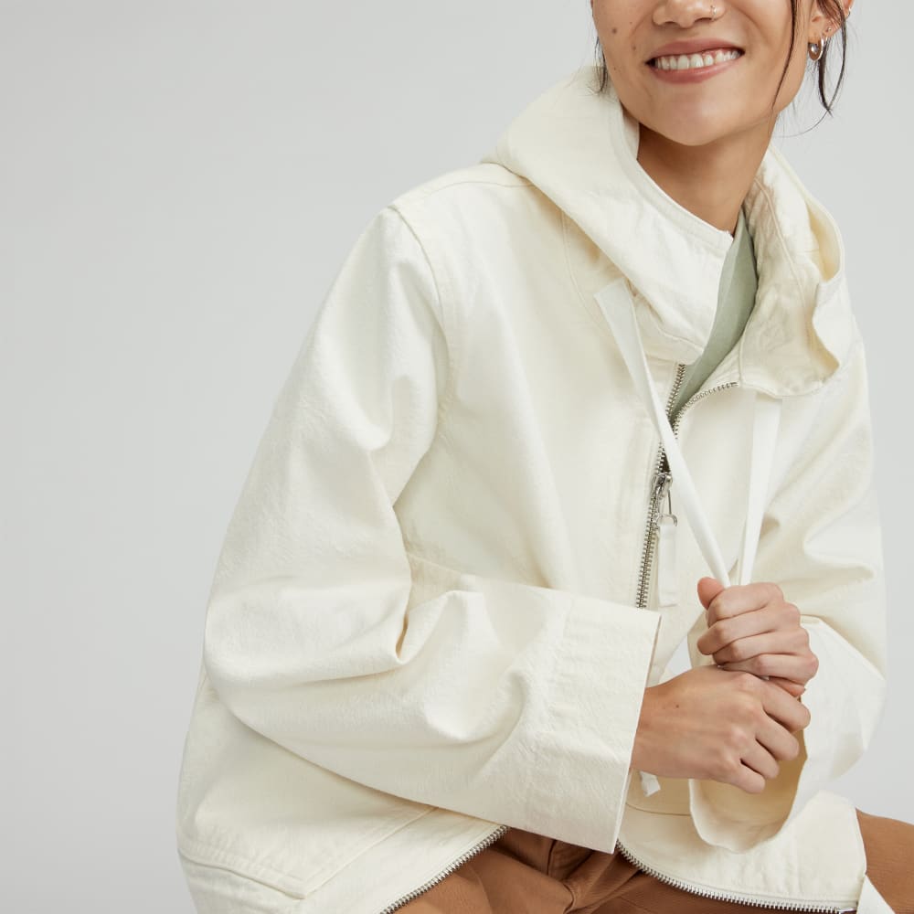 The Canvas Organic Cotton Anorak | Bone - Image 4