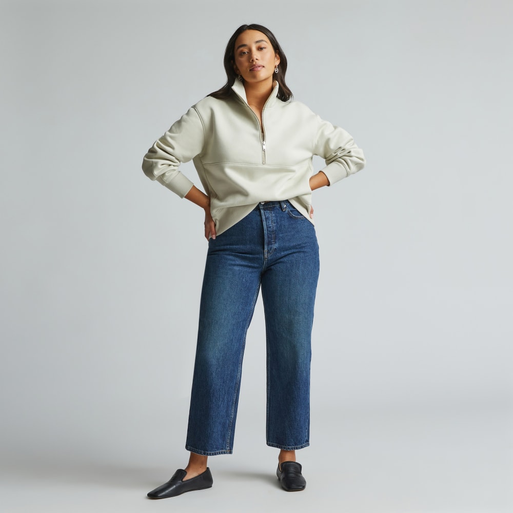 The ReTrack Half-Zip Sweatshirt | Pelican - Image 6