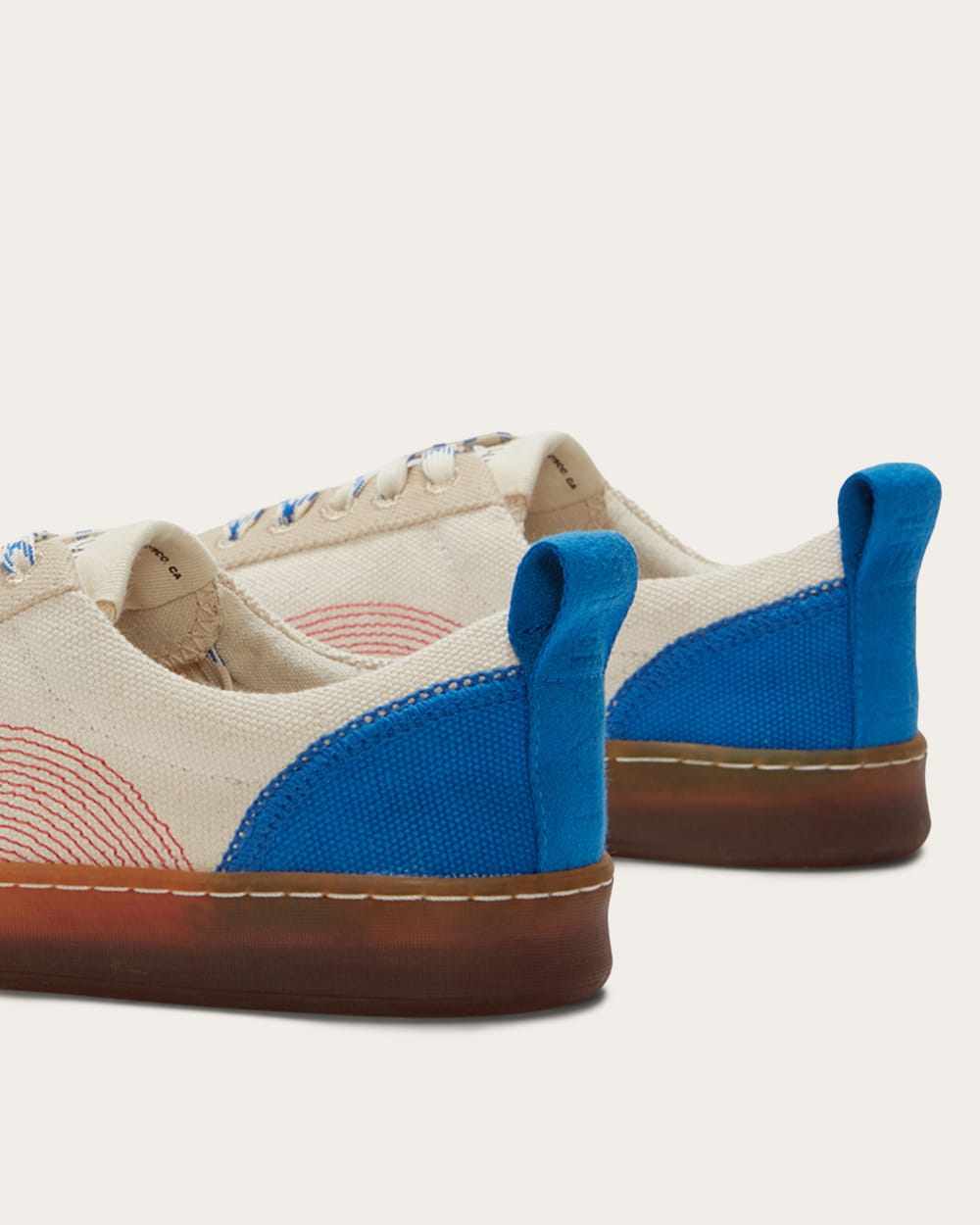 The Tread-Bare Sneaker | Canvas / Lapis Blue / Classic Red - Image 6