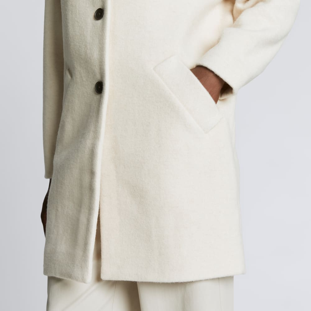 The Italian ReWool? Cocoon Coat | Cream - Image 7