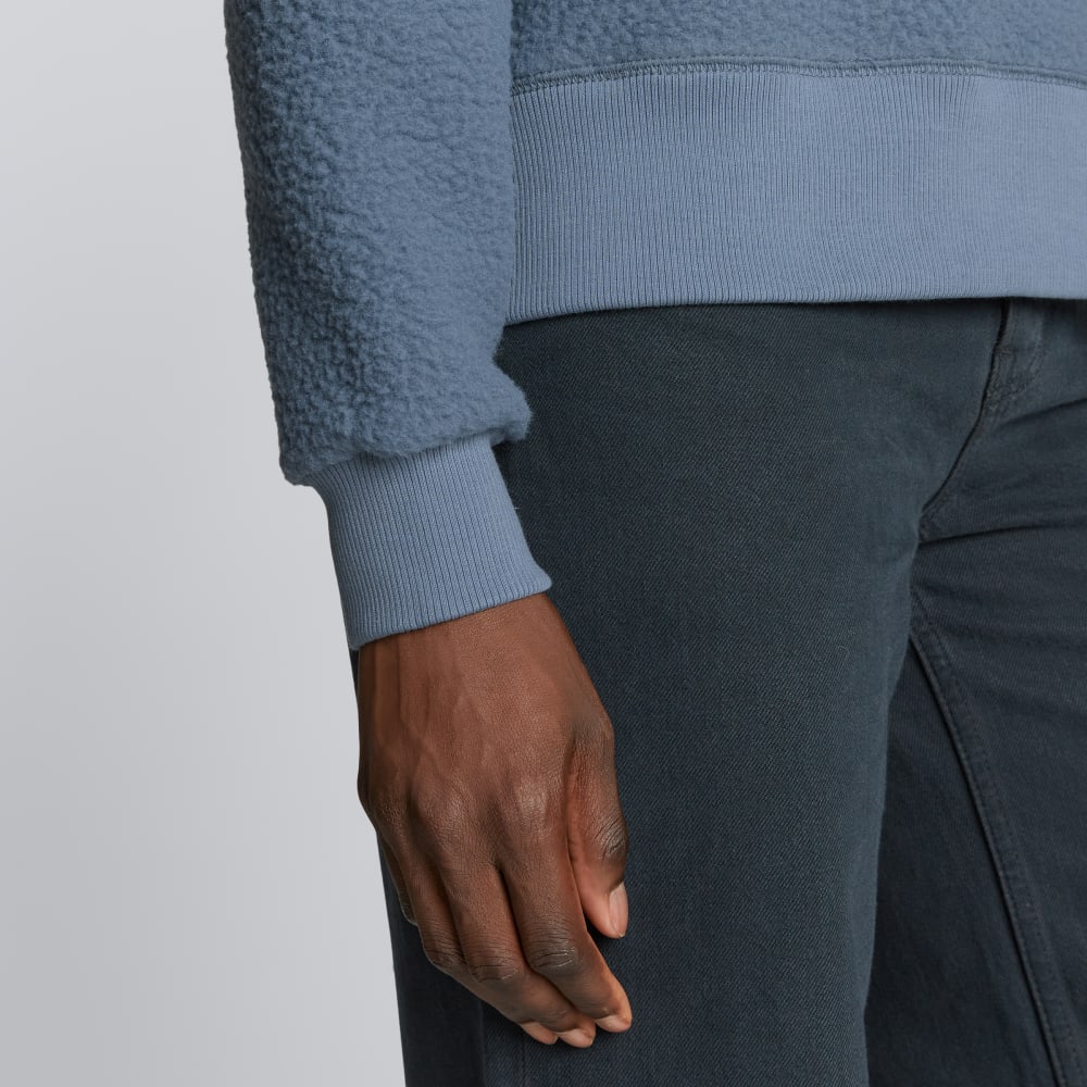 The ReNew Teddy Oversized Crew | Faded Blue - Image 6