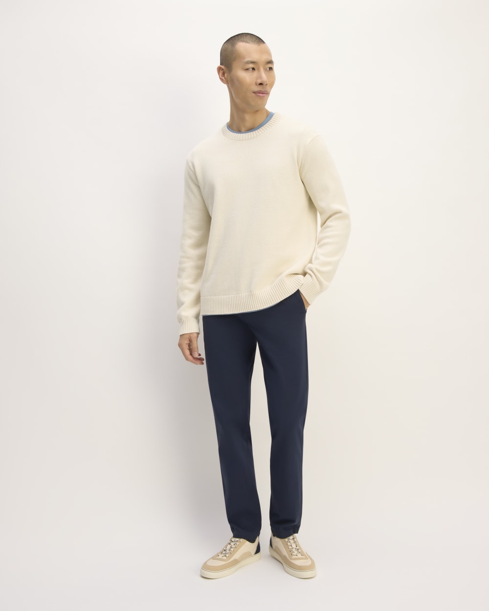 The Classic Sweater in Everyday Cotton | Canvas - Image 3