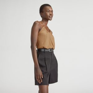The Rib Soft Knit Halter Top | Caramel