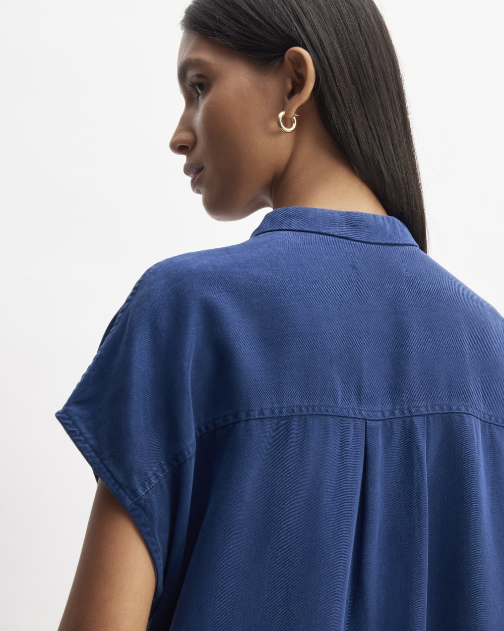 The TENCEL? Easy Workwear Dress | Bellwether Blue - Image 5