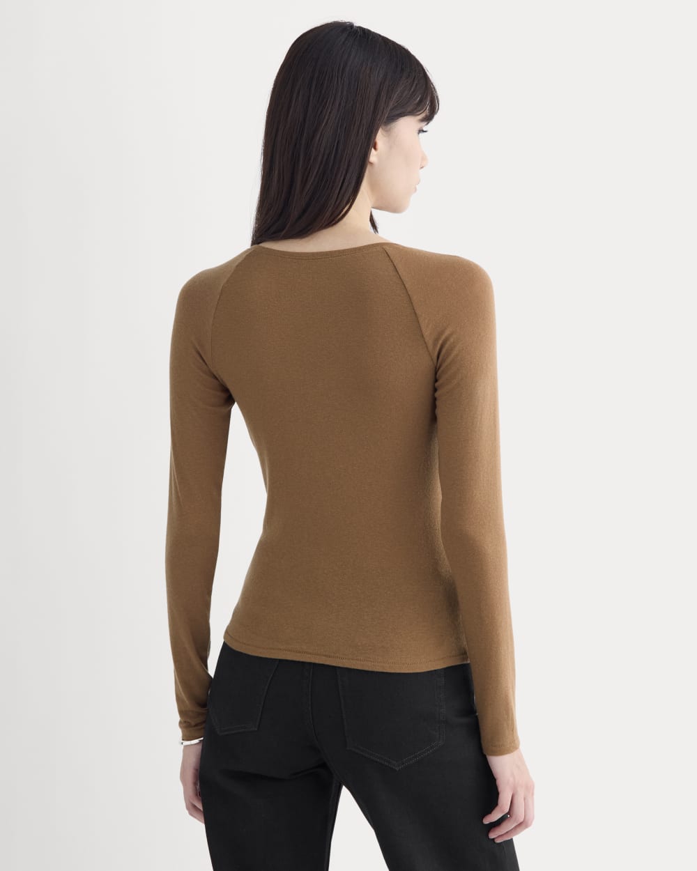 Sweatheart-Neck Top in Butterluxe | Toffee - Image 5
