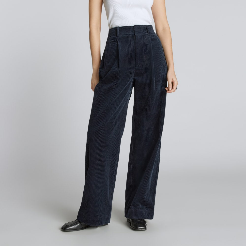 The Corduroy Way-High® Drape Pant | Deep Navy - Image 3