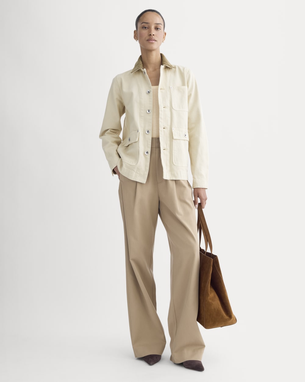 The Ranch Jacket | Garment-Dyed White / Cream - Image 3