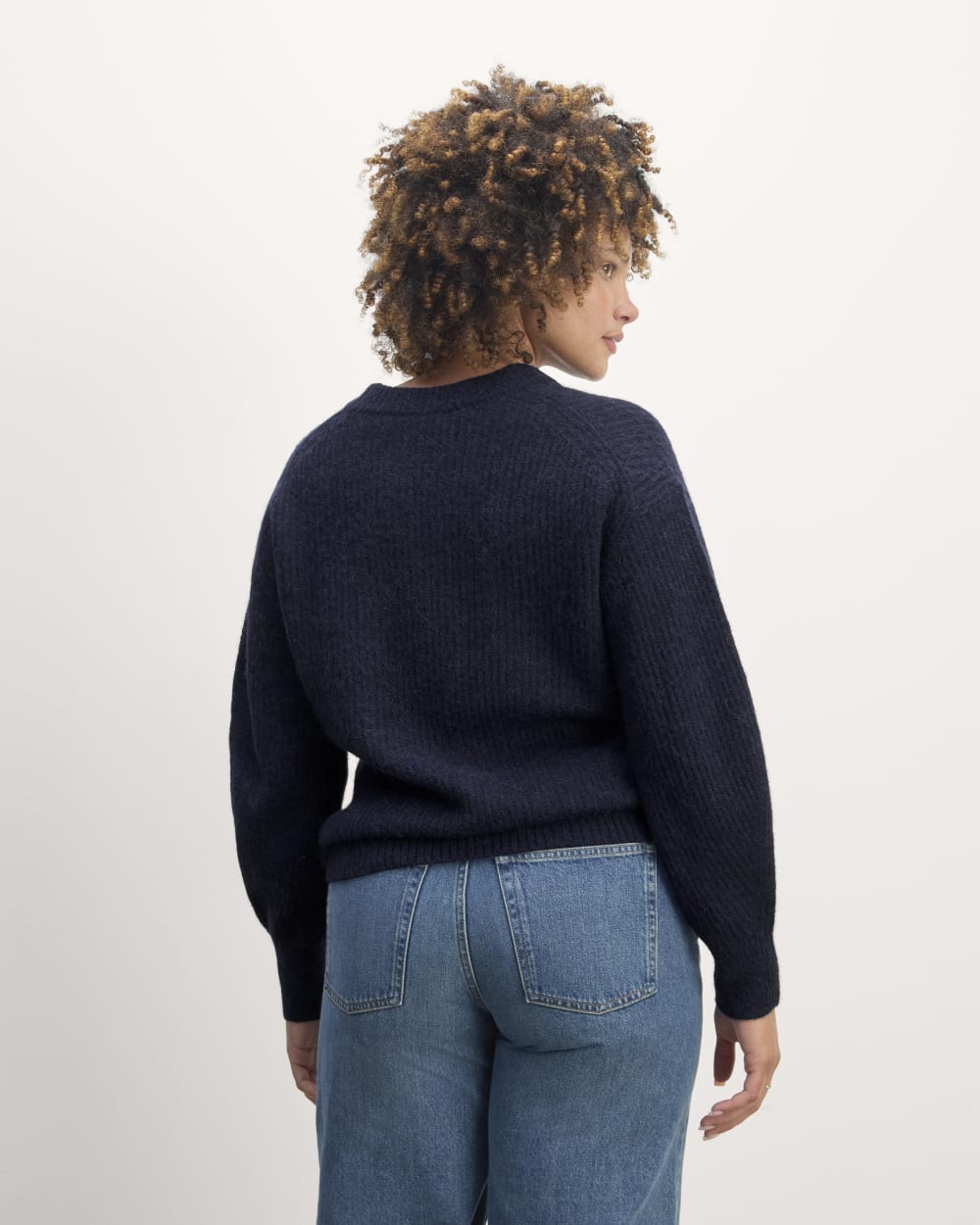 The Cocoon Crew in Alpaca | Navy - Image 2