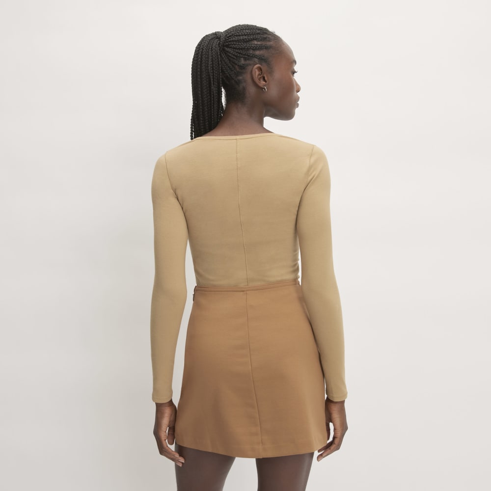 The Supima? Form Ballet Neck Tee | Tiger's Eye - Image 3