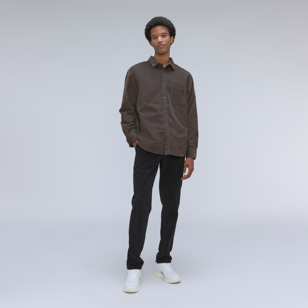 The Relaxed Corduroy Shirt | Pewter - Image 5