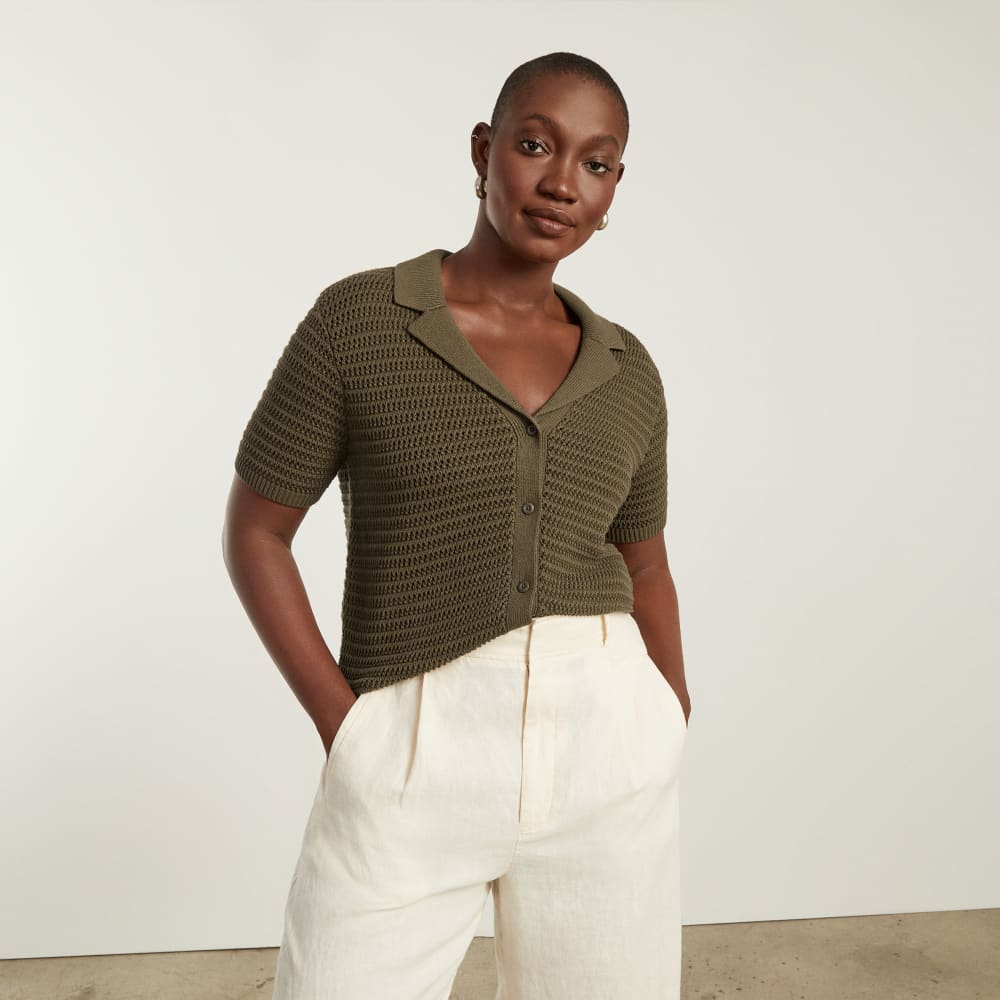 The Crochet Knit Polo | Beech - Image 6