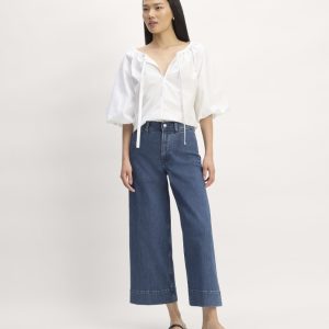 The Mariner Cropped Jean | Ocean Blue