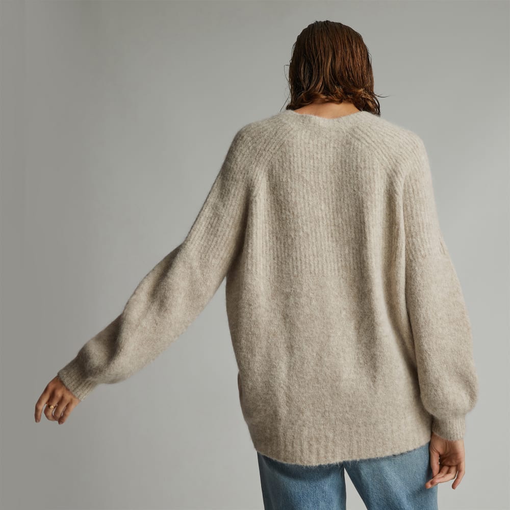 The SuperFuzz Alpaca Oversized Crew | Light Oat - Image 3