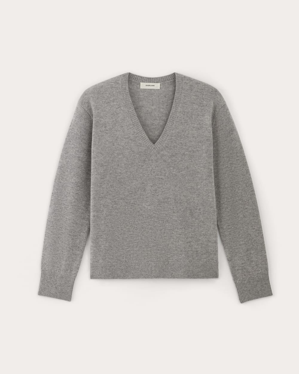 The Classic V in Cashmere | Light Heather Grey - Image 2