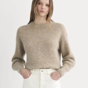 The Cocoon Crew in Alpaca | Dark Heathered Camel