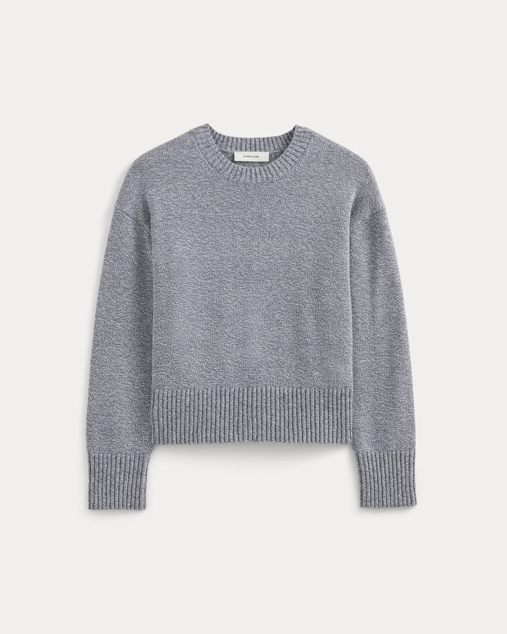The Boxy Sweater in Everyday Cotton | Blue Indigo/Canvas Twist - Image 2
