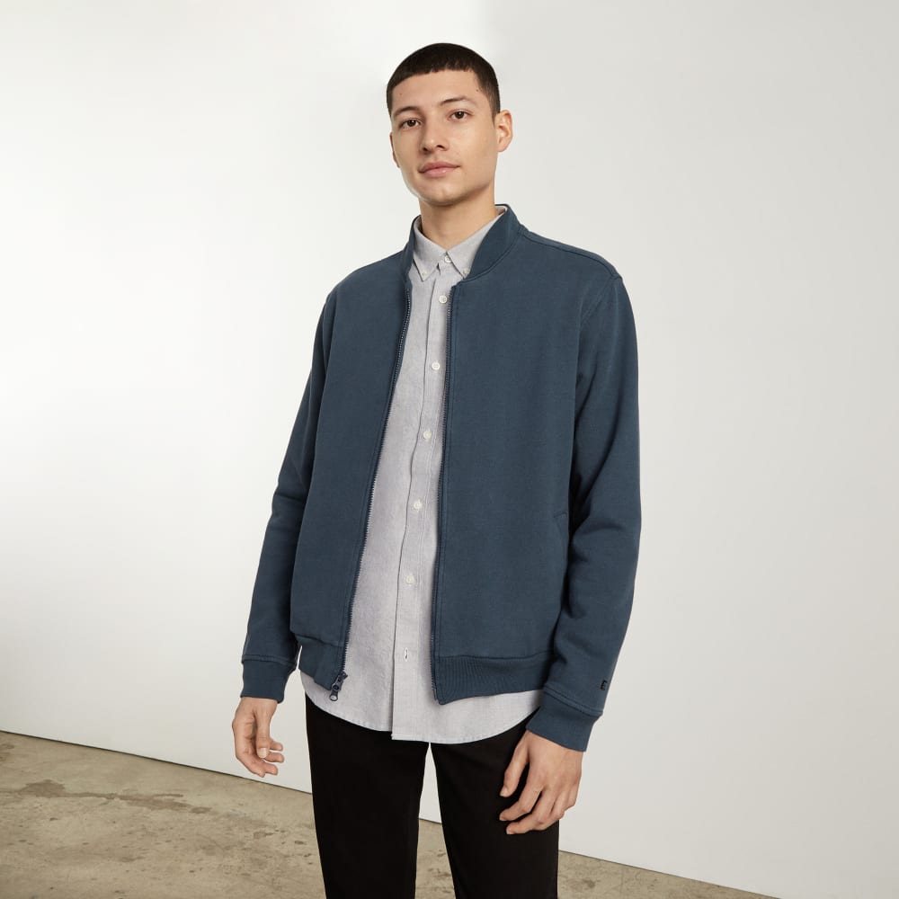 The Track Bomber Jacket | Kingfisher Blue - Image 2