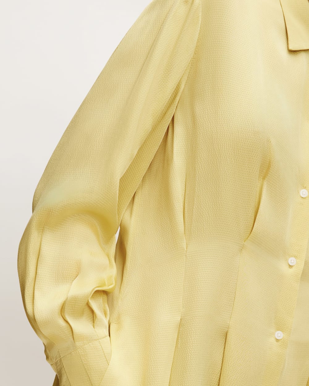 The Hammered Satin Shirt Dress | Raffia - Image 5
