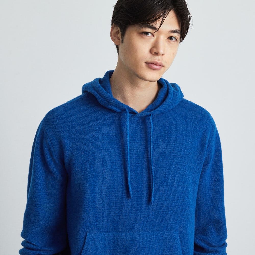 The Felted Merino Hoodie | Azure - Image 3