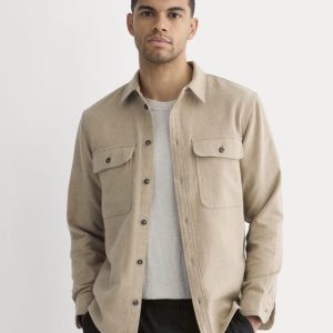 The Heavyweight Overshirt | Uniform | Dark Heathered Camel