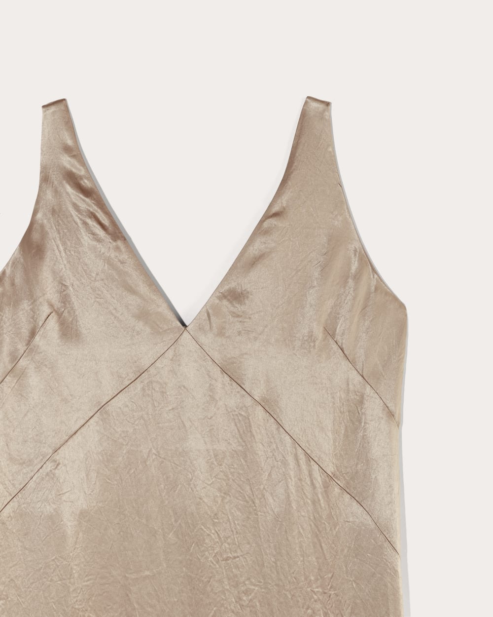 The Satin Slip Dress | Champagne - Image 6