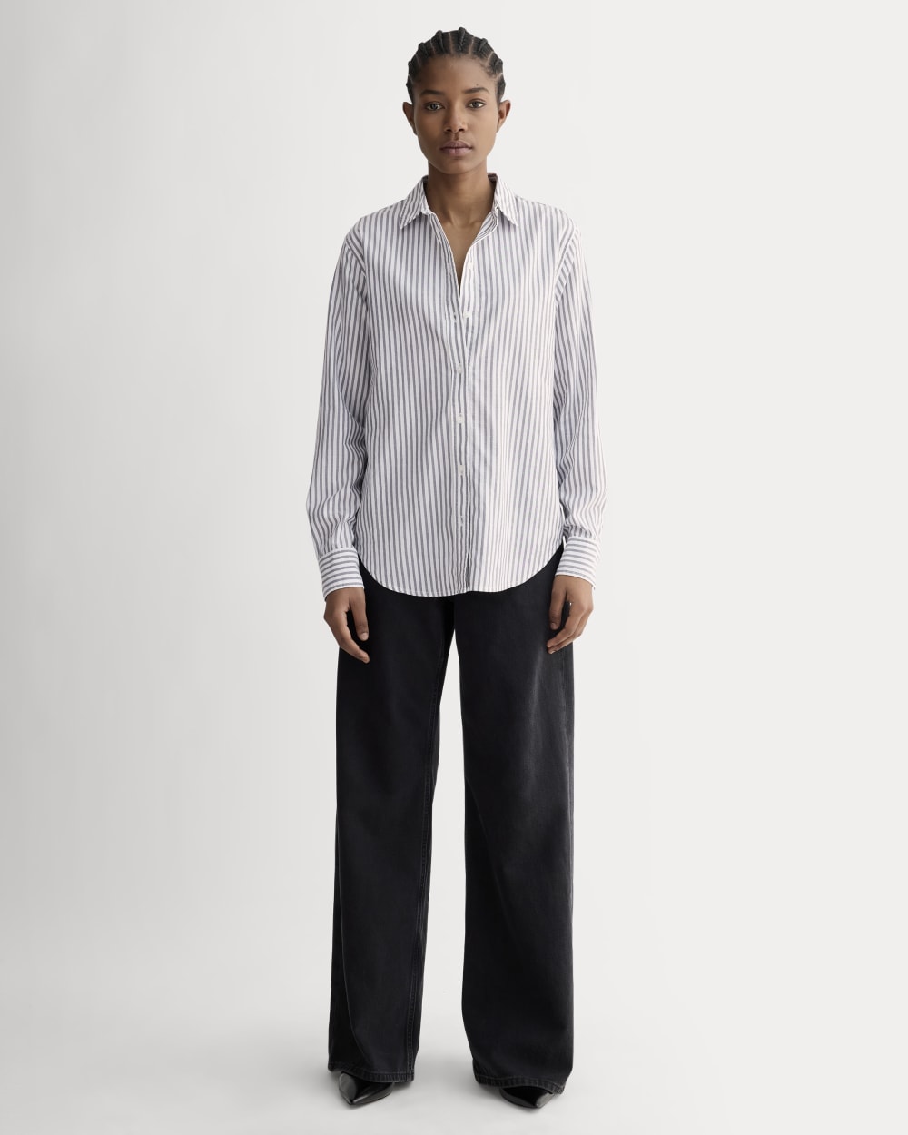 The Must-Have Shirt in Silky Cotton | Periscope / Bone - Image 3