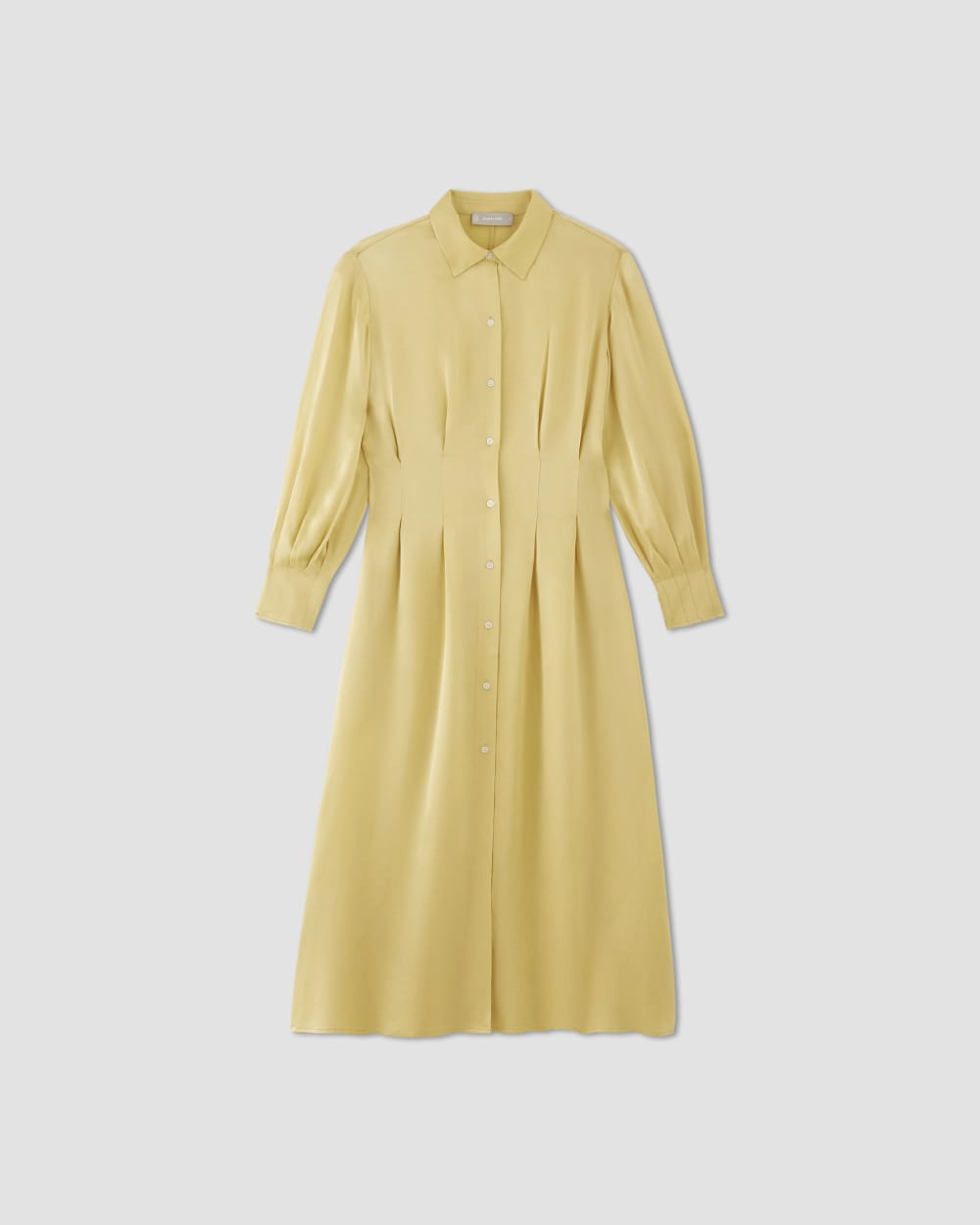 The Hammered Satin Shirt Dress | Raffia - Image 2