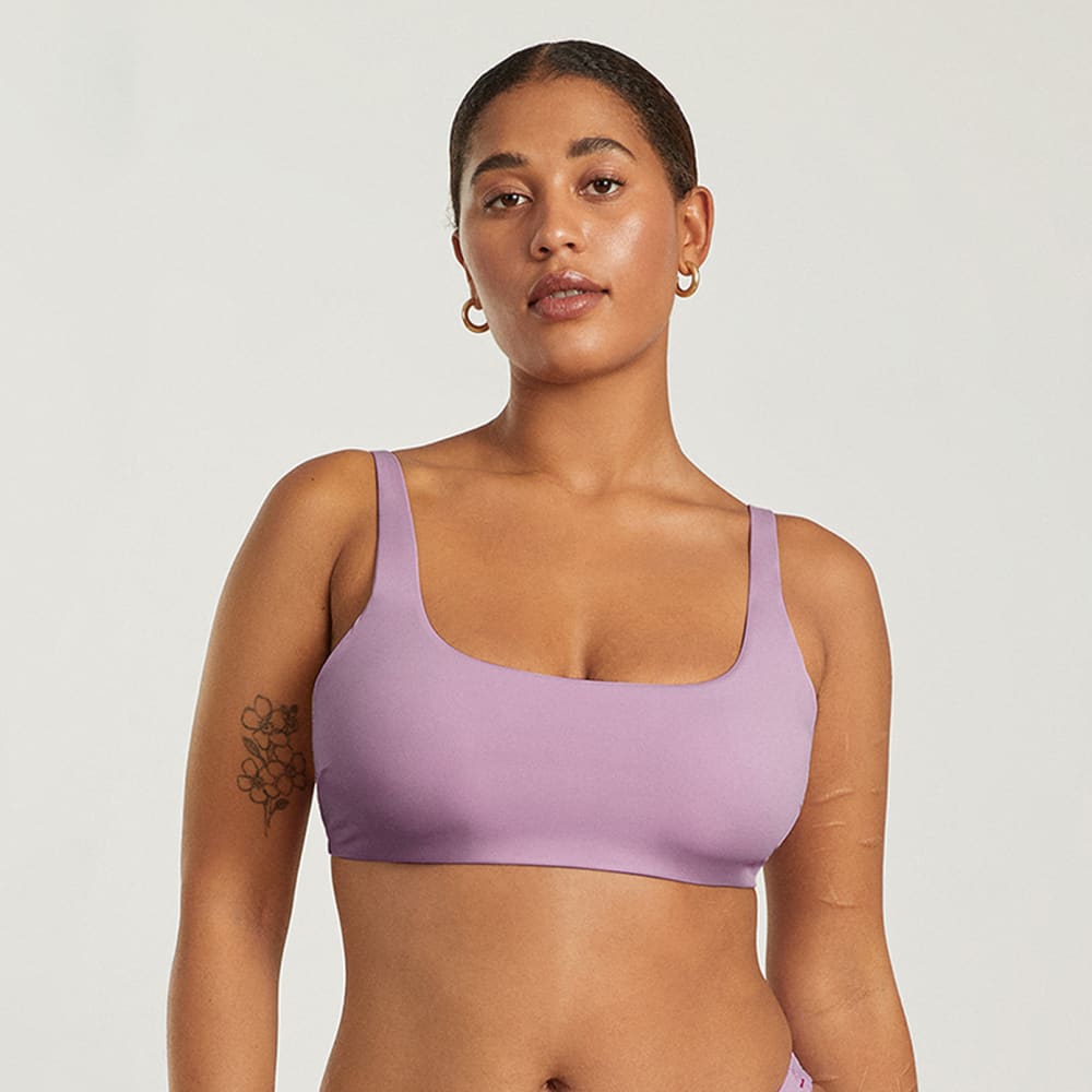 The Square-Neck Bikini Top | Lilac - Image 2