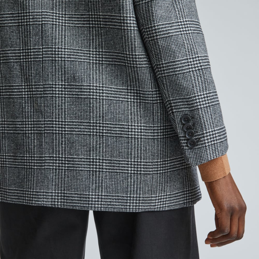 The Oversized Blazer in Wool | Glen Plaid - Image 4