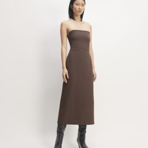 The Dream Strapless Dress | Earth Brown
