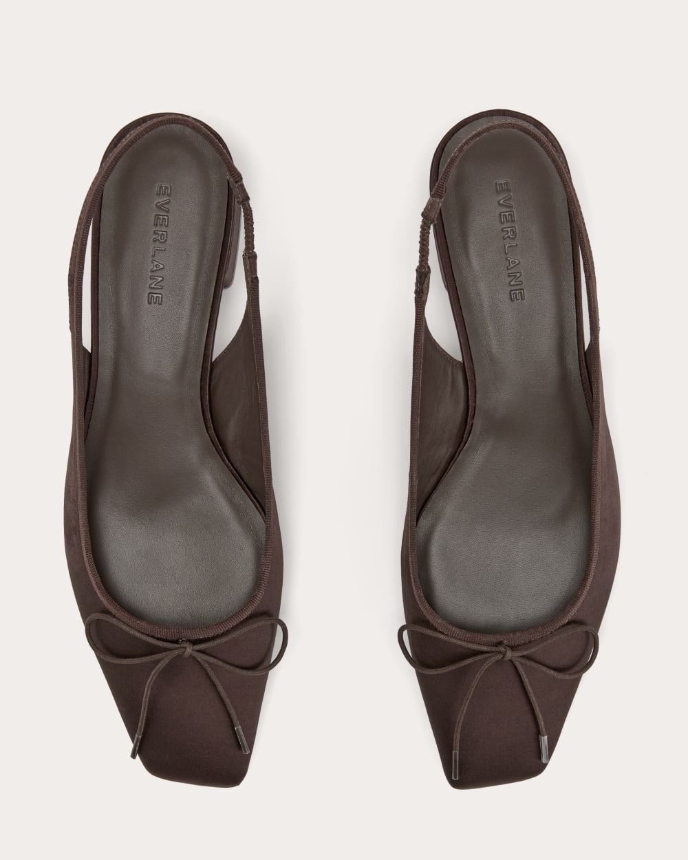 The Ballet Slingback Heel | Deep Brown Satin - Image 4