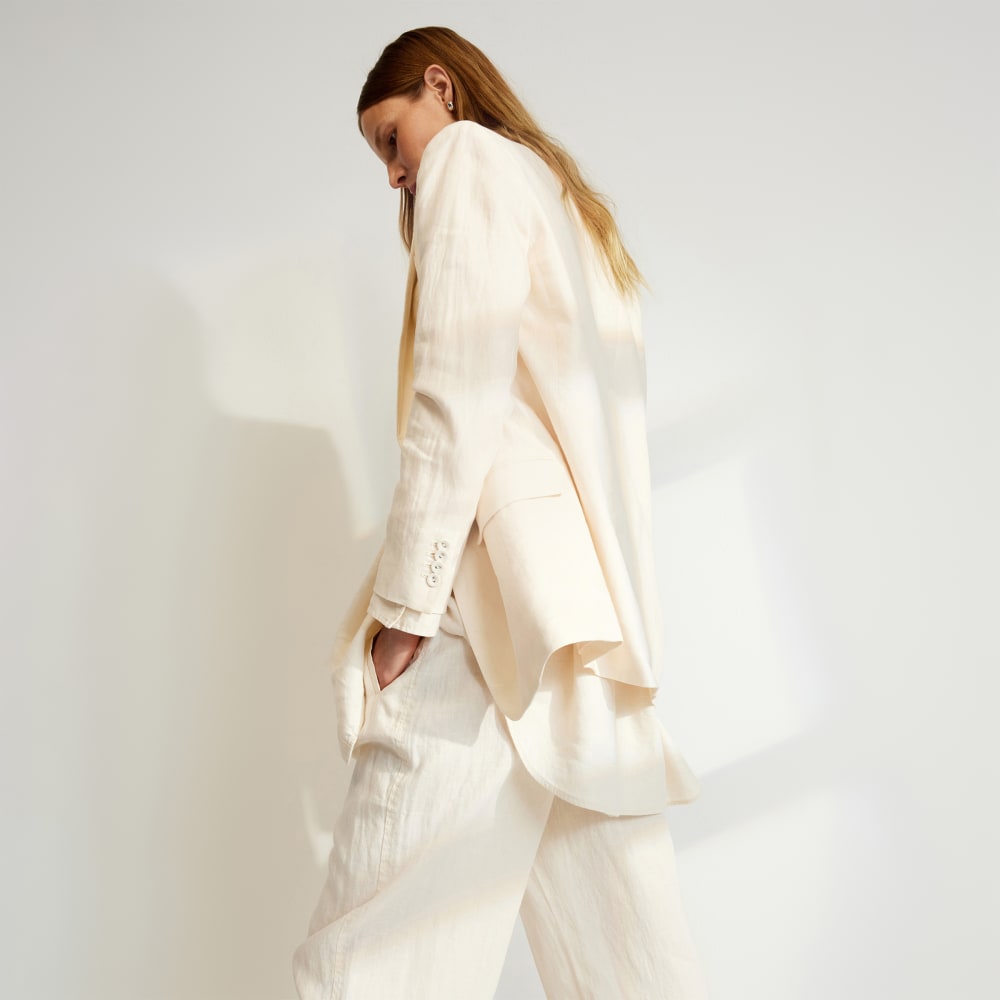 The Oversized Blazer in Linen | Canvas - Image 5