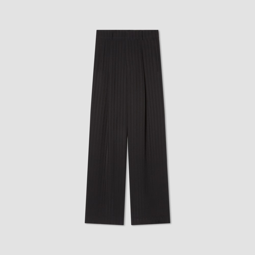The City Stripe Way-High® Drape Pant | Black - Image 2