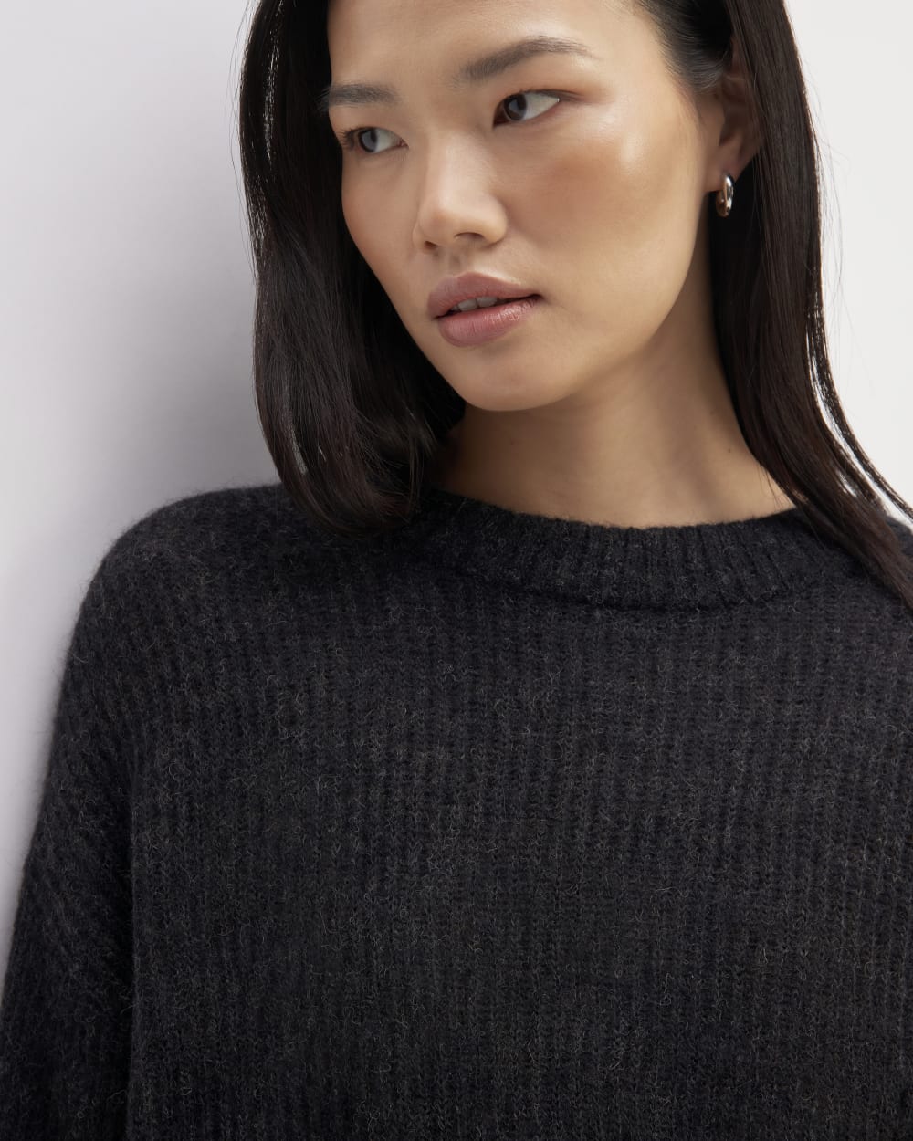 The Cocoon Crew in Alpaca | Heathered Black - Image 4