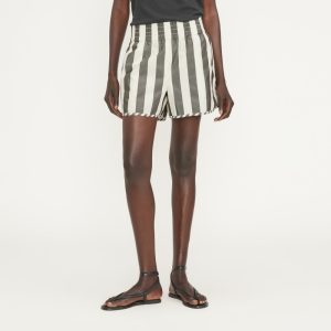 The Poplin Boxer Short | Bone / Black