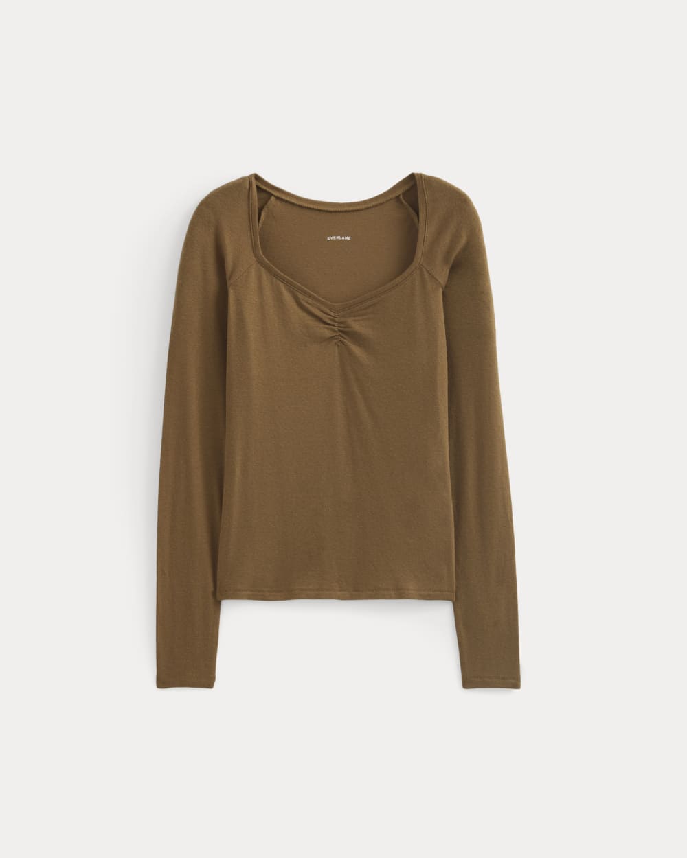 Sweatheart-Neck Top in Butterluxe | Toffee - Image 2