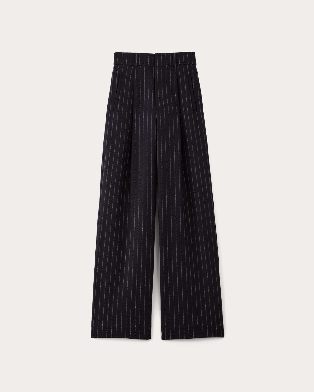 The Draper Pant in Wool | Navy / White - Image 2