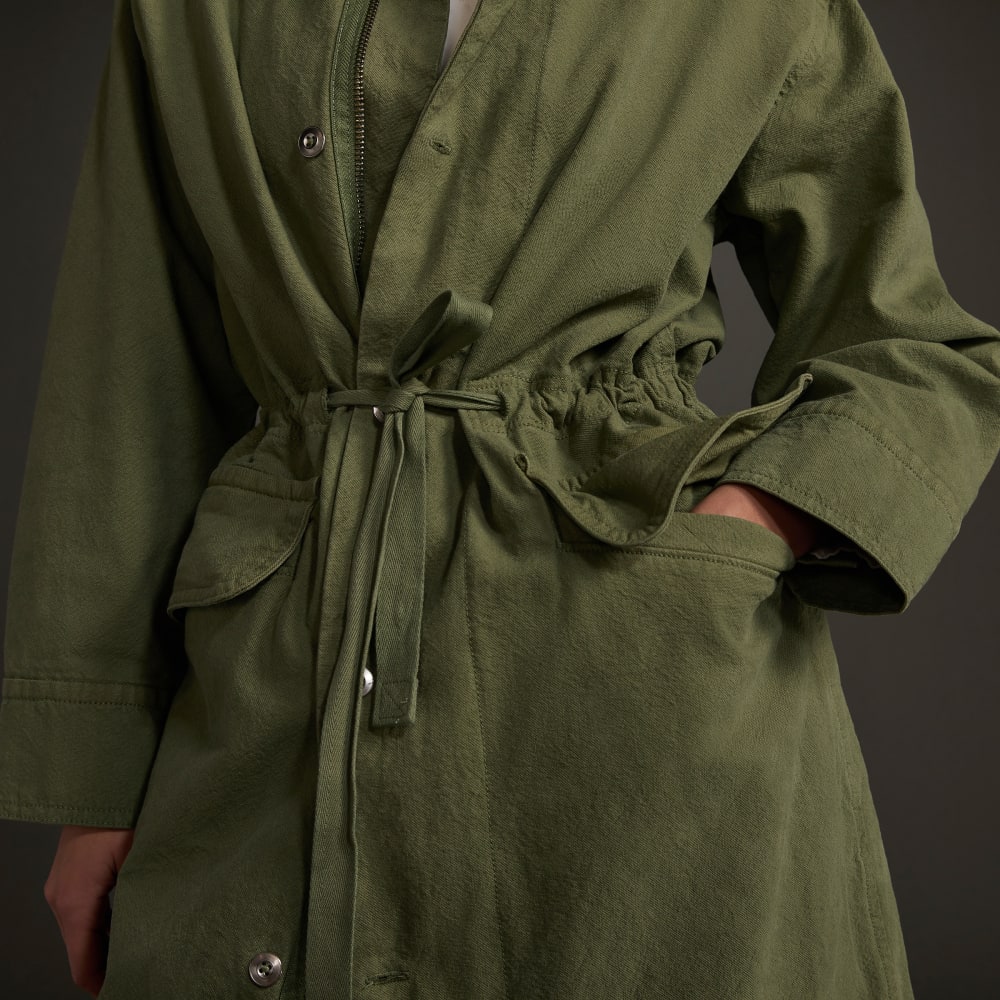 The Canvas Organic Cotton Parka | Forest Green - Image 5