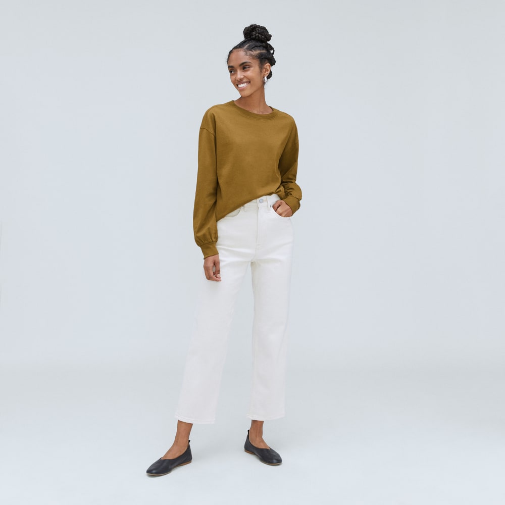 The Organic Cotton Long-Sleeve Tee | Tapenade - Image 6