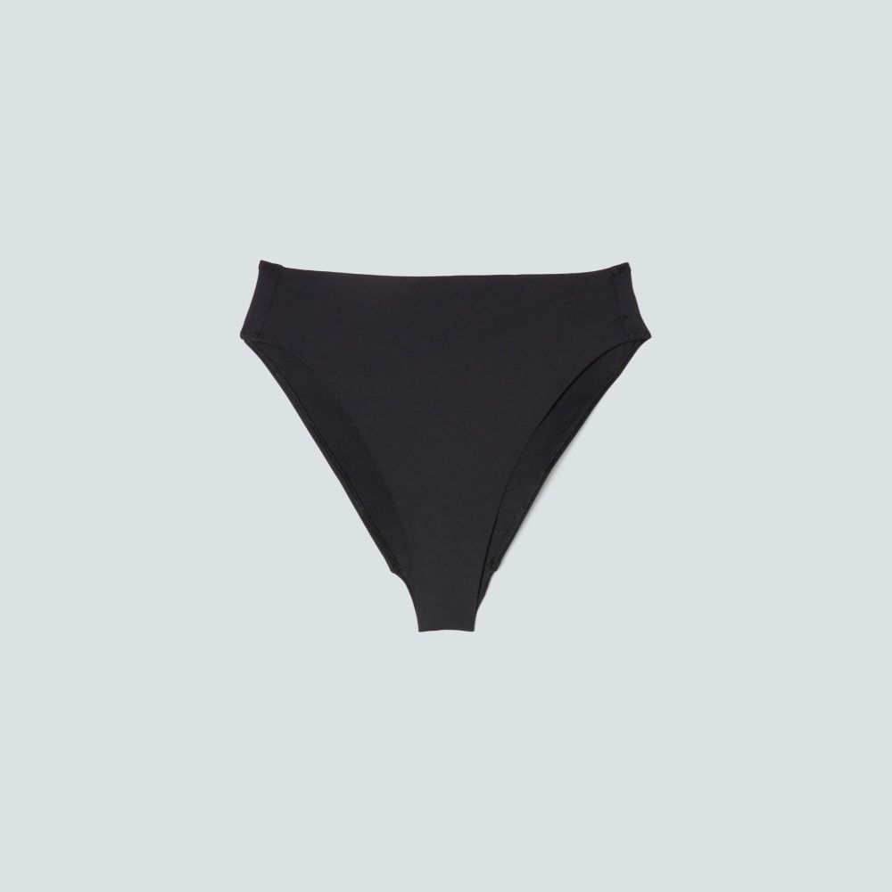 The High-Rise Cheeky Bikini Bottom | Black
