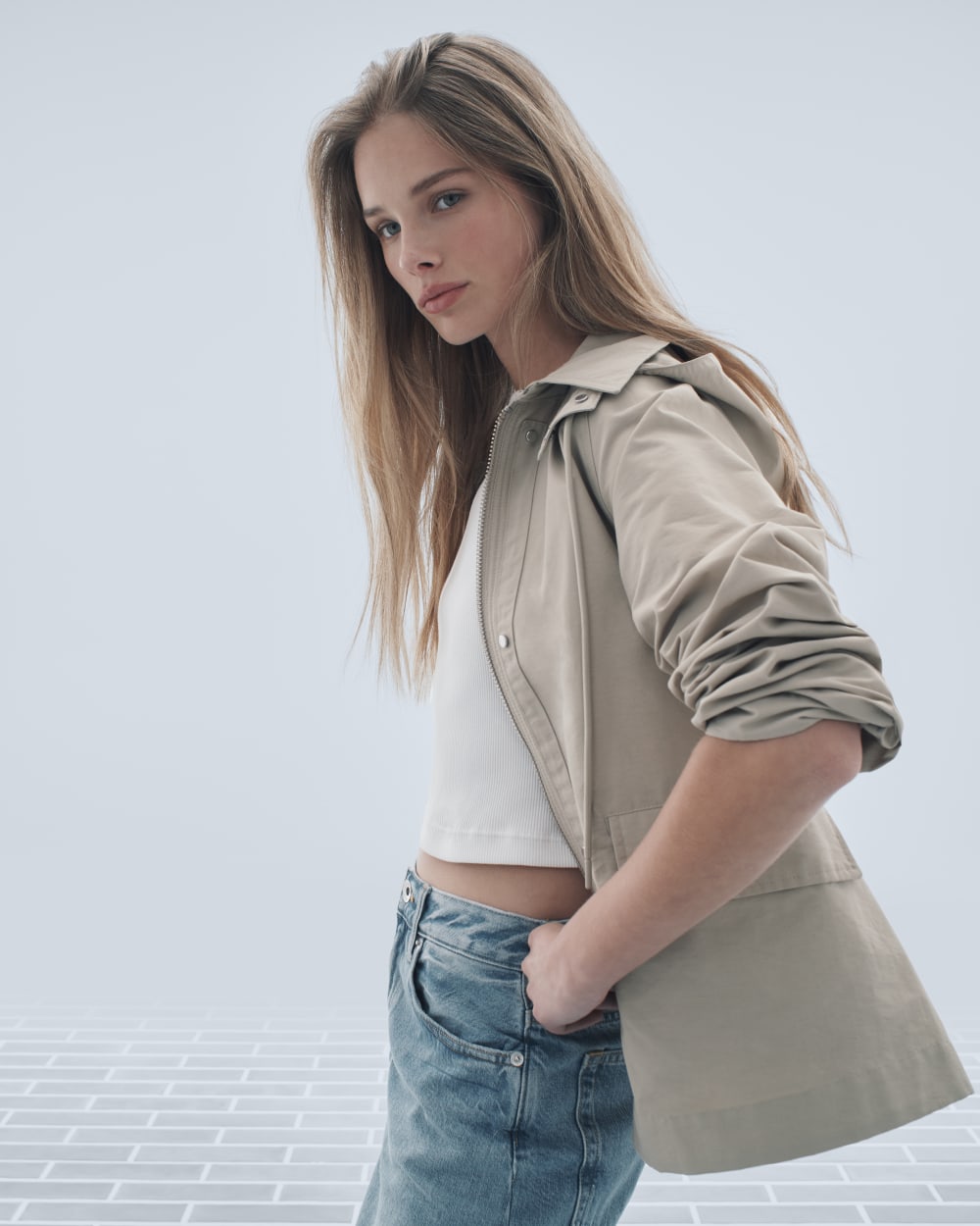 The Short Anorak | Trench Coat Khaki - Image 7