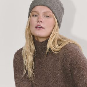 The Alpaca Beanie | Taupe Melange