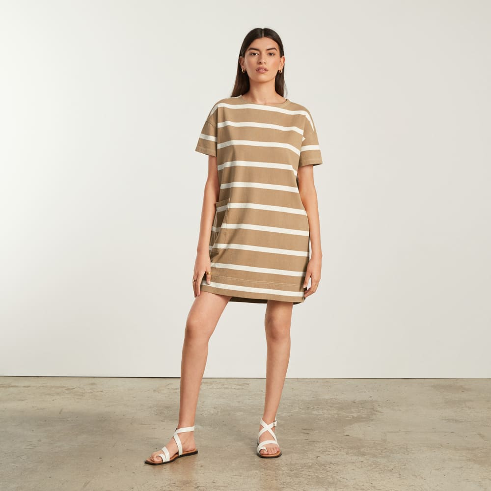 The Oversized Mariner Dress | Iced Coffee / Tan - Image 2