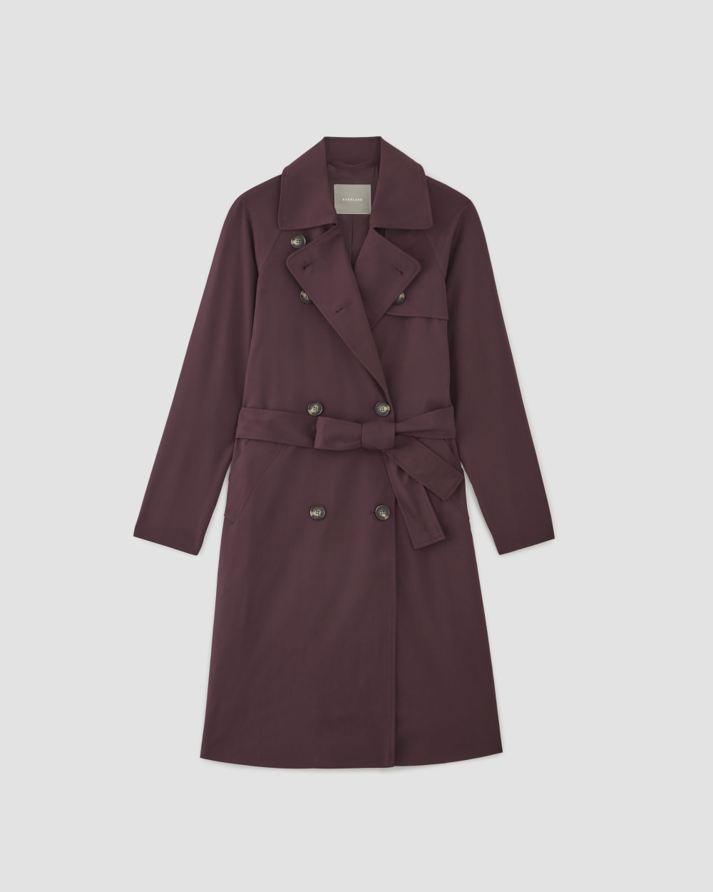 The Italian Wool Modern Trench | Burgundy - Image 2