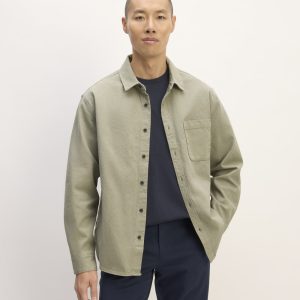 The Canvas Organic Cotton Overshirt | Sage Green